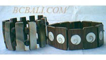Organic Wooden Shells Bracelets